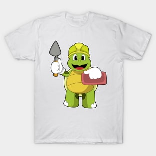 Turtle as Mason with Stone T-Shirt